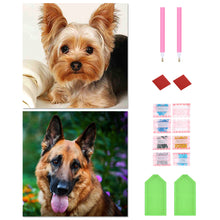 Load image into Gallery viewer, 2pcs Round Diamond Painting Set - Animal series (30*30CM)