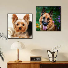 Load image into Gallery viewer, 2pcs Round Diamond Painting Set - Animal series (30*30CM)