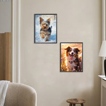 Load image into Gallery viewer, 2pcs Round Diamond Painting Set - Animal series (30*40CM)