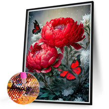 Load image into Gallery viewer, 2pcs Round Diamond Painting Set - Flower series (30*40CM)