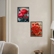 Load image into Gallery viewer, 2pcs Round Diamond Painting Set - Flower series (30*40CM)
