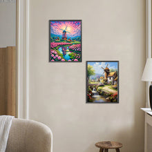 Load image into Gallery viewer, 2pcs Round Diamond Painting Set - Windmill series (30*40CM)