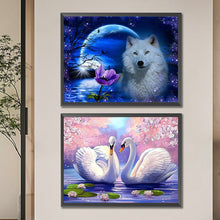 Load image into Gallery viewer, 2pcs Round Diamond Painting Set - Animal series (40*30CM)