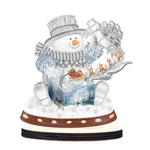 Load image into Gallery viewer, 4Pcs Christmas Snowman Desktop Diamond Painting Ornaments for Home Office Decor