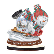 Load image into Gallery viewer, 4Pcs Christmas Snowman Desktop Diamond Painting Ornaments for Home Office Decor