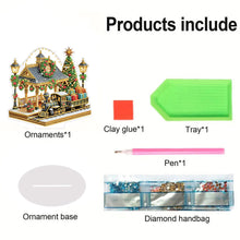 Load image into Gallery viewer, 2Pcs Acrylic Special Shape Christmas Atmosphere Diamond Painting Desktop Decors