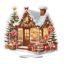 Load image into Gallery viewer, 2Pcs Acrylic Special Shape Christmas Atmosphere Diamond Painting Desktop Decors