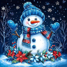 Load image into Gallery viewer, Diamond Painting - Full Round - Snowman (40*40CM)