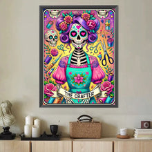 Load image into Gallery viewer, Diamond Painting - Full Round - Abstract girl tarot card (40*50CM)