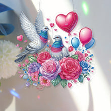 Load image into Gallery viewer, Acrylic Special Shape Flowers Birds DIY Diamond Painting Hanging Pendants