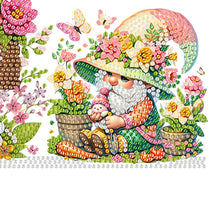 Load image into Gallery viewer, Spring Garden Gnome Diamond Painting Art Door Right Angle Sign for Home Decor