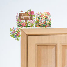 Load image into Gallery viewer, Spring Garden Gnome Diamond Painting Art Door Right Angle Sign for Home Decor