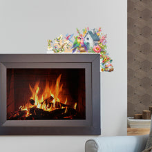 Load image into Gallery viewer, Flower And Bird House Diamond Painting Art Door Right Angle Sign for Home Decor