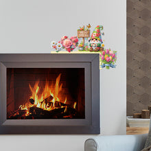 Load image into Gallery viewer, Gnome And Flowers Diamond Painting Art Door Right Angle Sign for Home Decor