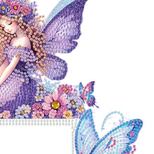 Load image into Gallery viewer, Butterfly Diamond Painting Art Door Right Angle Sign for Home Decoration