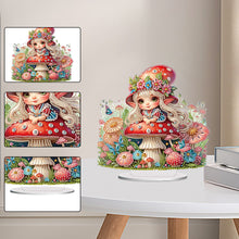 Load image into Gallery viewer, Acrylic Special Shape Flower Candle Desktop Diamond Art Kits Bedroom Table Decor