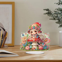 Load image into Gallery viewer, Acrylic Special Shape Flower Candle Desktop Diamond Art Kits Bedroom Table Decor