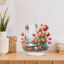 Load image into Gallery viewer, Acrylic Special Shape Flower Candle Desktop Diamond Art Kits Bedroom Table Decor