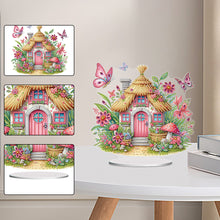 Load image into Gallery viewer, Acrylic Special Shape Flower Candle Desktop Diamond Art Kits Bedroom Table Decor