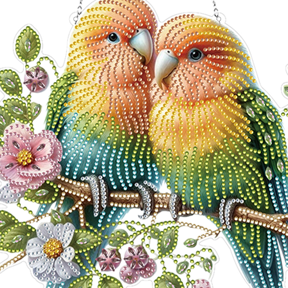 Acrylic Special Shape Birds Diamond Painting Hanging Pendant Diamond Art Decors