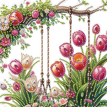 Load image into Gallery viewer, Acrylic Special Shape Tulip Swing Diamond Painting Hanging Pendants for Home
