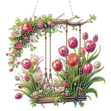 Load image into Gallery viewer, Acrylic Special Shape Tulip Swing Diamond Painting Hanging Pendants for Home