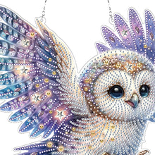Load image into Gallery viewer, Acrylic Special Shape Owl Diamond Painting Hanging Pendant Diamond Art Decors