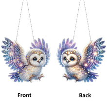 Load image into Gallery viewer, Acrylic Special Shape Owl Diamond Painting Hanging Pendant Diamond Art Decors