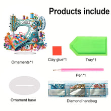 Load image into Gallery viewer, Acrylic Special Shape Flower Sewing Tool Diamond Painting Desktop Decorations