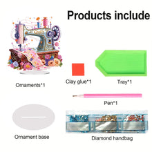 Load image into Gallery viewer, Acrylic Special Shape Flower Sewing Tool Diamond Painting Desktop Decorations