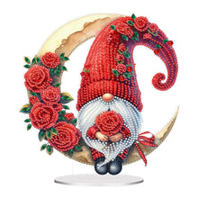 Load image into Gallery viewer, Acrylic Special Shape Moon Gnome Diamond Painting Desktop Ornaments for Home