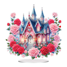 Load image into Gallery viewer, Acrylic Special Shape Flower Castle Diamond Painting Desktop Ornaments