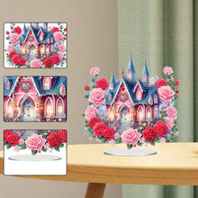 Load image into Gallery viewer, Acrylic Special Shape Flower Castle Diamond Painting Desktop Ornaments