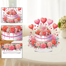 Load image into Gallery viewer, Acrylic Special Shape Flower Cake Diamond Painting Desktop Ornaments for Home