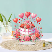 Load image into Gallery viewer, Acrylic Special Shape Flower Cake Diamond Painting Desktop Ornaments for Home
