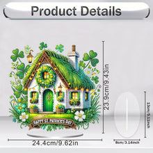 Load image into Gallery viewer, Acrylic Special Shape St. Patricks Day Cottage Rhinestones Desktop Ornaments