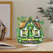 Load image into Gallery viewer, Acrylic Special Shape St. Patricks Day Cottage Rhinestones Desktop Ornaments