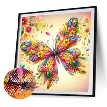 Load image into Gallery viewer, AB Diamond Painting - Full Round - Sunset flower butterfly (30*30CM)