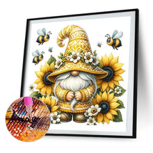 Load image into Gallery viewer, AB Diamond Painting - Full Round - Sunflower bee gnome (30*30CM)
