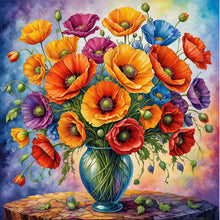 Load image into Gallery viewer, AB Diamond Painting - Full Round - Poppy (30*30CM)