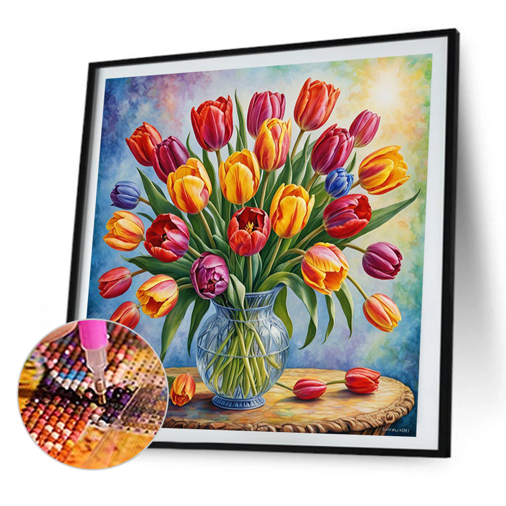 AB Diamond Painting - Full Round - Tulip (30*30CM)