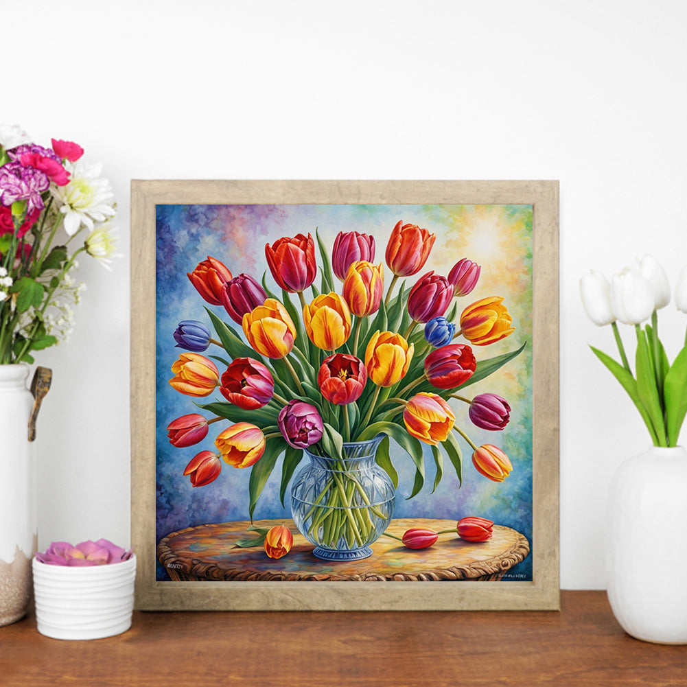 AB Diamond Painting - Full Round - Tulip (30*30CM)