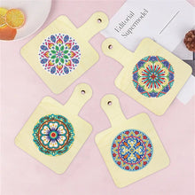 Load image into Gallery viewer, 4Pcs Bird Diamond Art Place Mats Round Diamond Painting Table Mats for Beginners