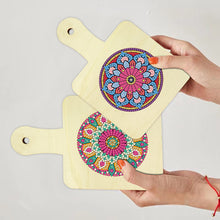 Load image into Gallery viewer, 4Pcs Bird Diamond Art Place Mats Round Diamond Painting Table Mats for Beginners