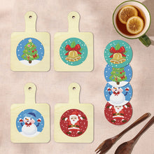 Load image into Gallery viewer, 4Pcs Bird Diamond Art Place Mats Round Diamond Painting Table Mats for Beginners