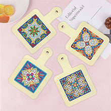 Load image into Gallery viewer, 4Pcs Bird Diamond Art Place Mats Round Diamond Painting Table Mats for Beginners