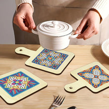 Load image into Gallery viewer, 4Pcs Bird Diamond Art Place Mats Round Diamond Painting Table Mats for Beginners