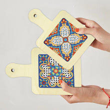 Load image into Gallery viewer, 4Pcs Bird Diamond Art Place Mats Round Diamond Painting Table Mats for Beginners