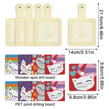 Load image into Gallery viewer, 4Pcs Bird Diamond Art Place Mats Round Diamond Painting Table Mats for Beginners