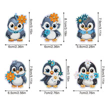 Load image into Gallery viewer, 6Pcs Penguin Diamond Painting Fridge Magnet Diamond Art Magnets Decals